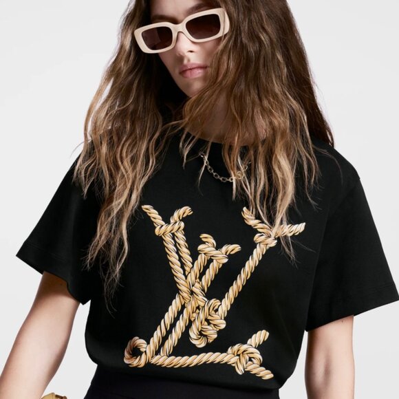 Louis Vuitton Black Graphic Men's or Woman T-Shirt Size L - Picture 3 of 4